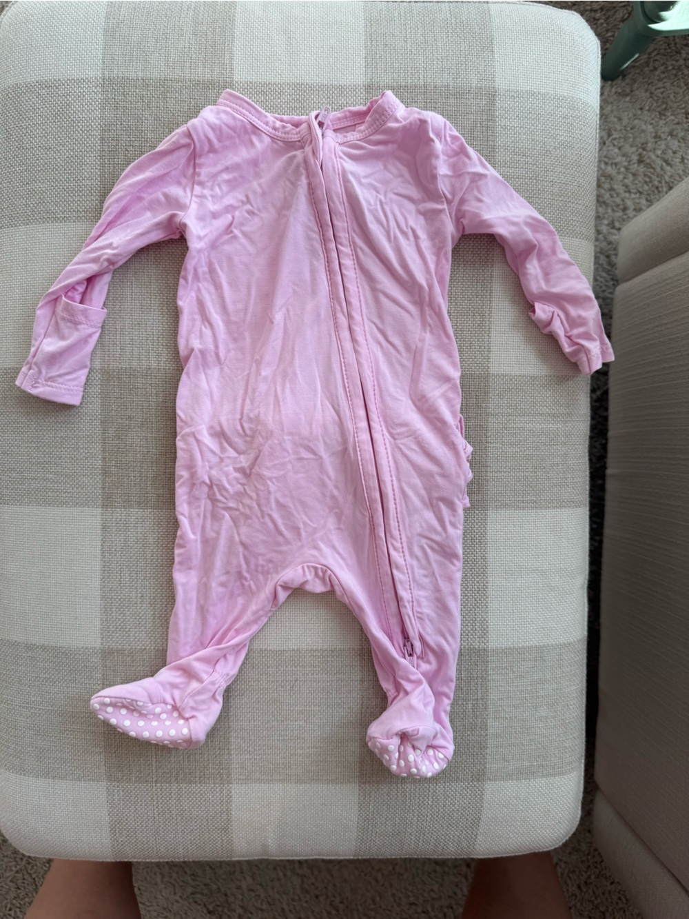 Angel Dear Pink Footed One-Piece Zippered Sleeper